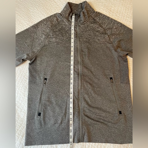 Men’s Lululemon Collared Zip Sweater - Marled Grey - Picture 8 of 9